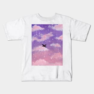 Pastel Mothman Sky Kids T-Shirt